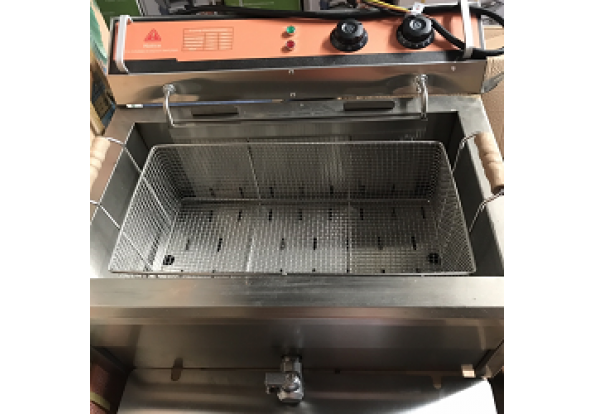 Bếp chiên dầu 17L-1 ngăn có vòi xã