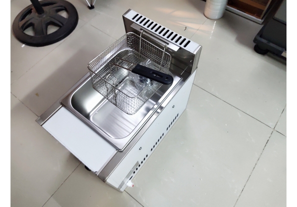 Bếp chiên dùng ga 8L, bếp chiên dầu ga đơn